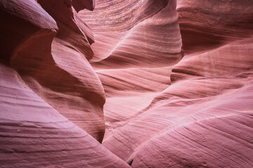 Interior de Antelope Canyon en Estados Unidos