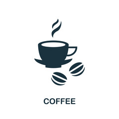 Coffee icon. Simple element from drinks collection. Creative Coffee icon for web design, templates, infographics and more