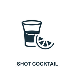 Shot Cocktail icon. Simple element from drinks collection. Creative Shot Cocktail icon for web design, templates, infographics and more