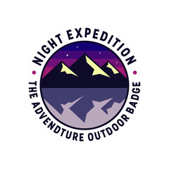 adventure outdoor badge logo design