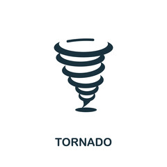 Tornado icon. Simple element from natural disaster collection. Creative Tornado icon for web design, templates, infographics and more