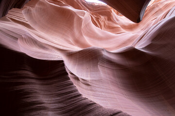 Interior de Antelope Canyon en Estados Unidos