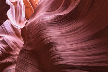 Interior de Antelope Canyon en Estados Unidos