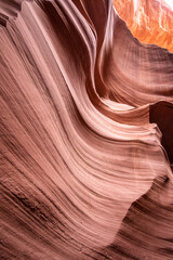 Interior de Antelope Canyon en Estados Unidos