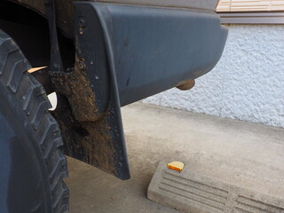 mud or splash guard of truck