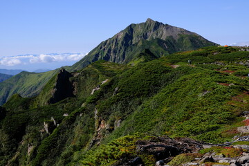 Naklejka premium ニペソツ山