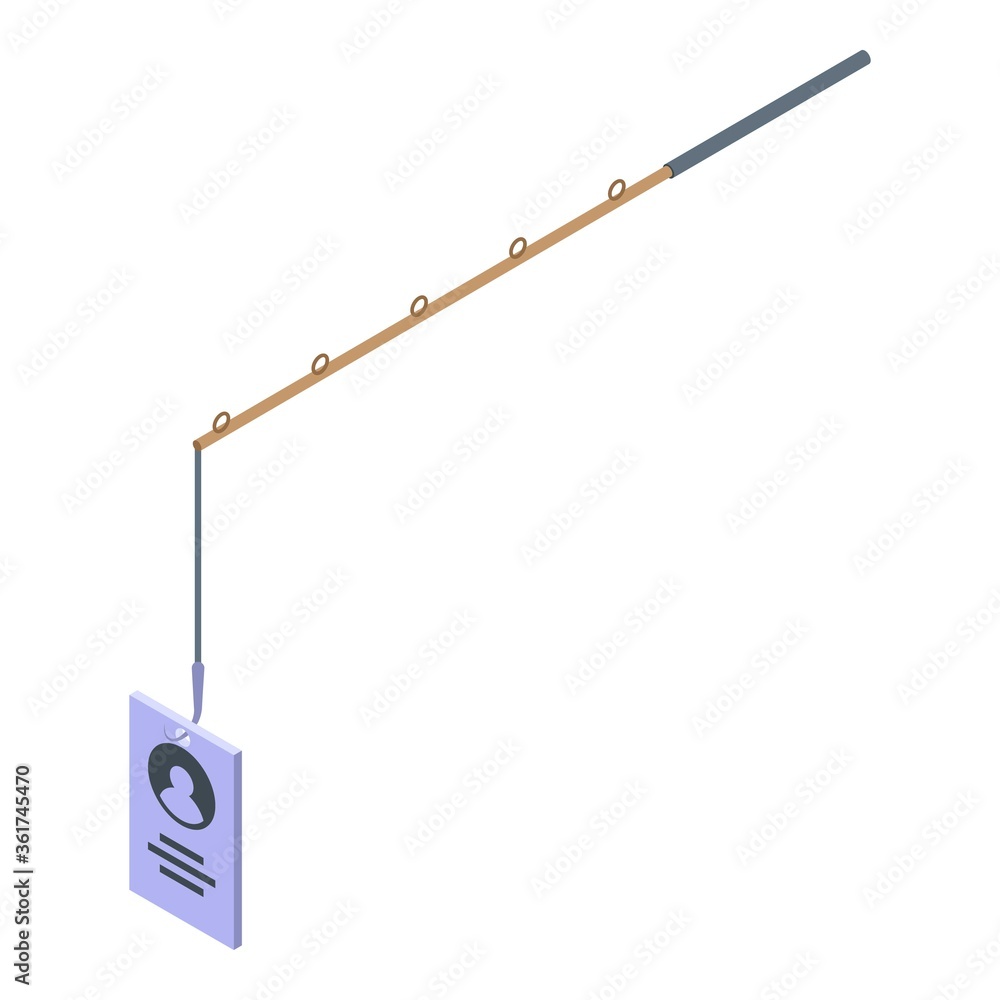 Poster personal data fraud icon. isometric of personal data fraud vector icon for web design isolated on wh
