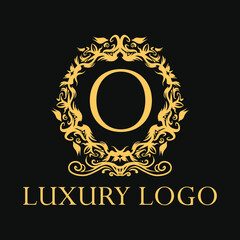 Luxury logo. Premium elegant initial letter design template for restaurant, hotel, boutique, cafe, Hotel, Heraldic, Jewelry, Fashion and other business