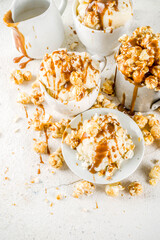 Caramel pop corn ice cream