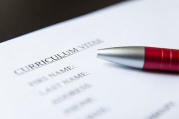 Draw up a Curriculum Vitae, filling in a form