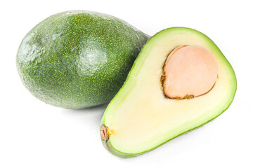Avocado isolated on white