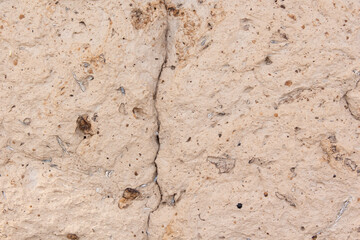 The texture of the old clay brick