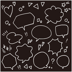 吹き出し　素材