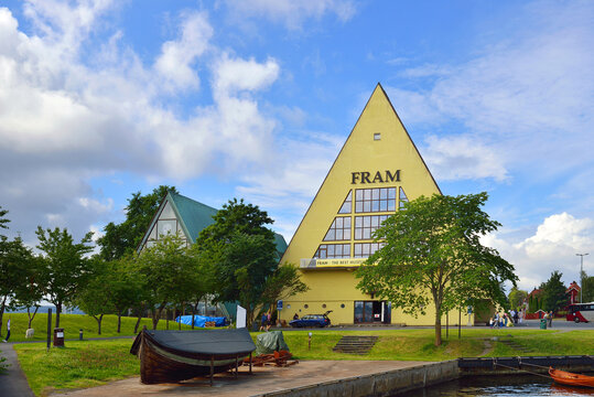 Fram Museum, museum telling story of Norwegian polar exploration. It is located on peninsula of Bygdoy. Oslo