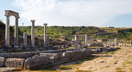 Perge Ancient City in Antalya Province, Turkey