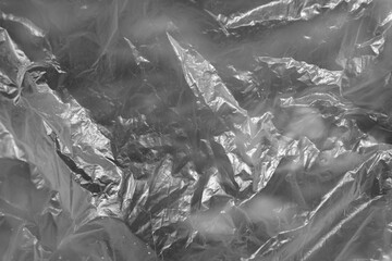 plastic bag surface with blur effect abstract background and texture for design	