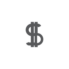 Dollar icon vector