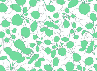 artistic modern and trendy botanical  floral seamless pattern in vector 