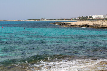 Cyprus. View of the Mediterranean Sea.