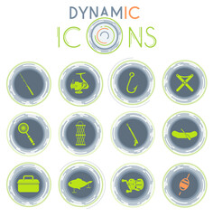 Fishing dynamic icons