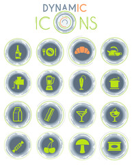 Food and kitchen dynamic icons