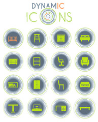 Furniture dynamic icons