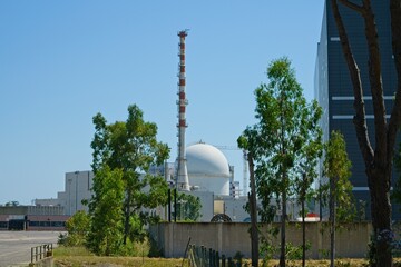 Dismantled nuclear power plant in Latina, Italy