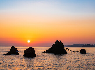 伊勢　二見浦　日の出
