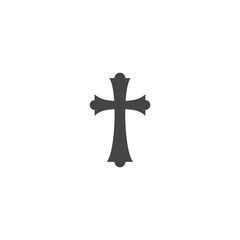 symbol of Christian cross,vector icon logo illustration