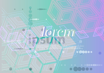 Abstract geometric background. Template for banner, poster, presentation, brochure, annual report, web site. Vector illustration.