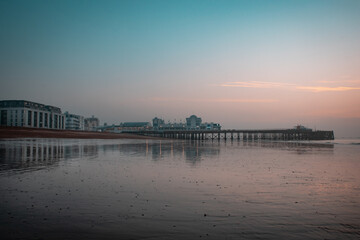 south parade pier in Southsea, Portsmouth at sunrise