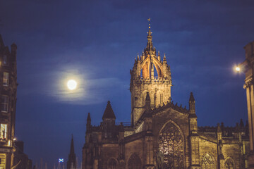 Fototapeta na wymiar Edinburgh - moon