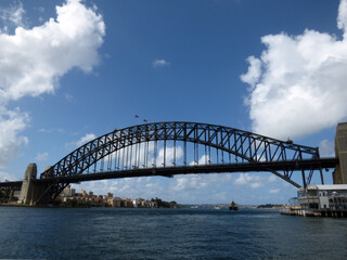Naklejka na ściany i meble Australia, Sydney, 2014 August, harbor bridge, cruise in the bay