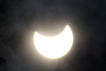 Obraz premium INDONESIA ASTRONOMY SOLAR ECLIPSE