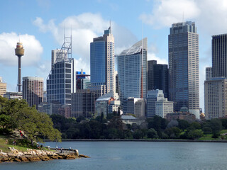 Australia, Sydney, 2014 August, cruise to the bay, skyscrapers skyline