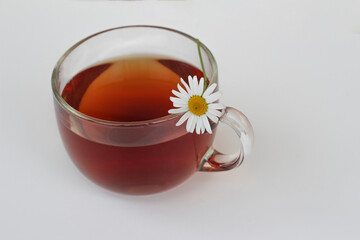 cup of tea with flower