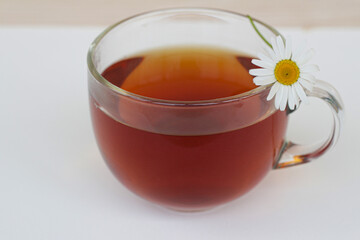 cup of tea with flower