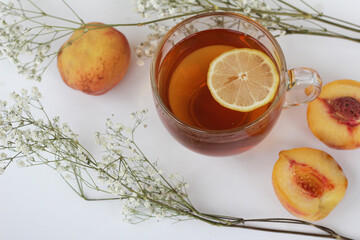 apricot jam and fresh fruits