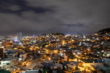night view of the city