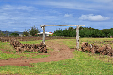 Rapa Nui. The village on Easter Island, Chile