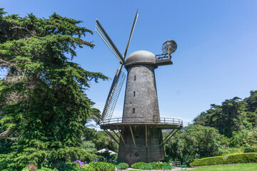 Moinho de vento holandês no Golden Gate Park