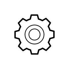 Gear Settings Icon Vector Illustration