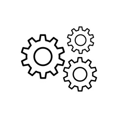 Gear Settings Icon Vector Illustration