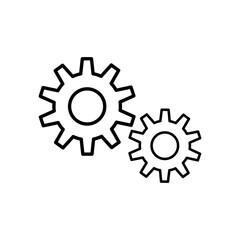 Gear Settings Icon Vector Illustration