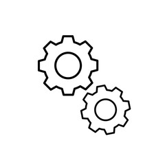 Gear Settings Icon Vector Illustration