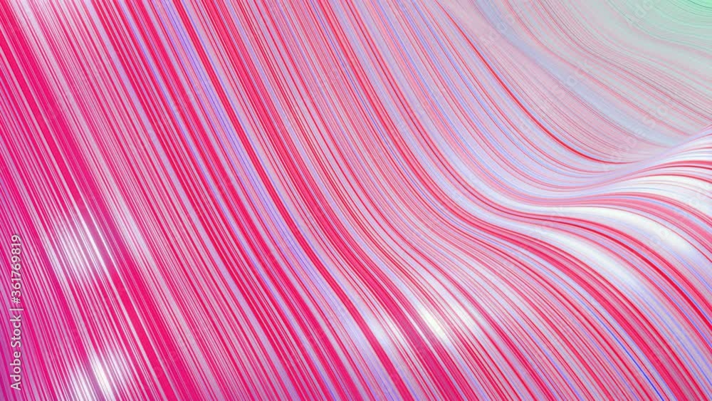Poster abstract bg with waves on surface like glossy fabric folds or waves on liquid, color gradients, extr