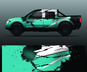 Truck decal graphic wrap vector, abstract background