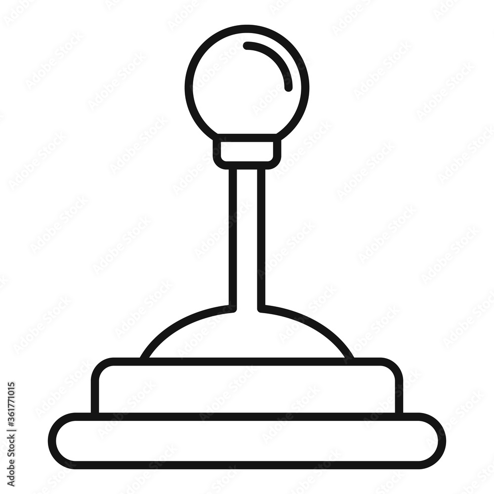 Poster video game joystick icon. outline video game joystick vector icon for web design isolated on white b