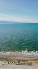 Nordsee und Ringkøbing in Dänemark - Luftbild mit Drohne