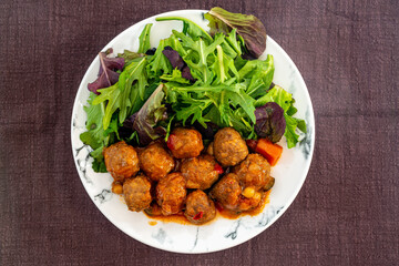 Traditional delicious couscous beef balls